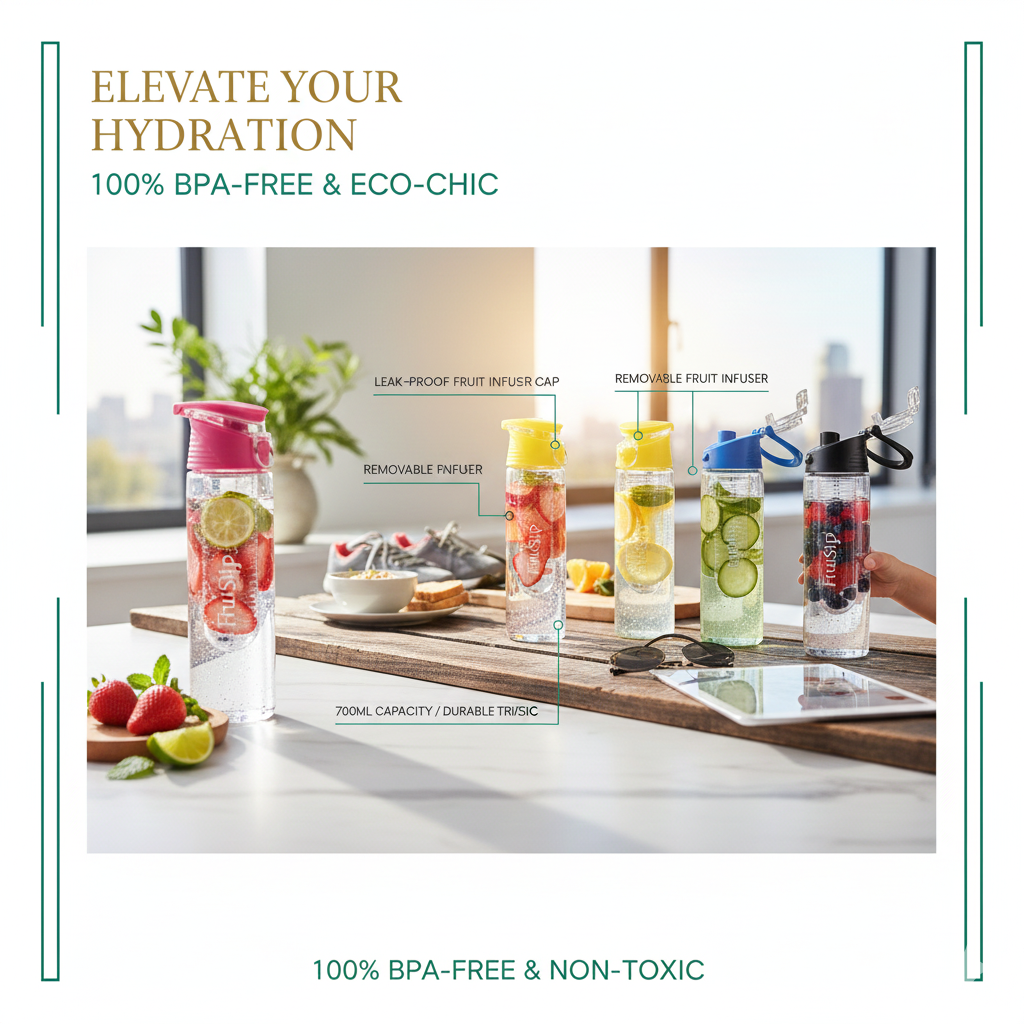 FruiSip™ 700ml – The Gourmet Fruit Infuser Bottle